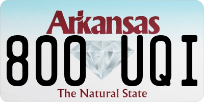 AR license plate 800UQI