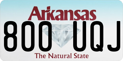 AR license plate 800UQJ
