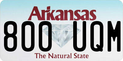 AR license plate 800UQM