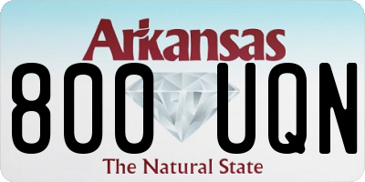 AR license plate 800UQN