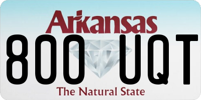 AR license plate 800UQT