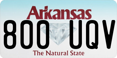 AR license plate 800UQV