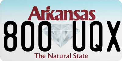 AR license plate 800UQX