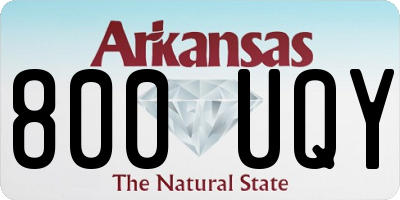 AR license plate 800UQY