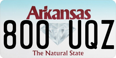 AR license plate 800UQZ