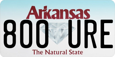AR license plate 800URE