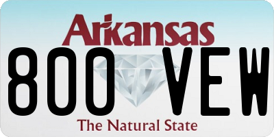 AR license plate 800VEW