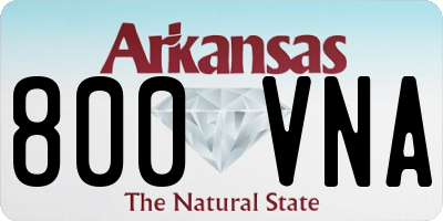AR license plate 800VNA