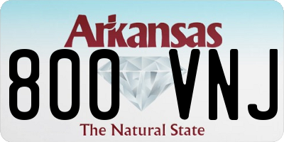 AR license plate 800VNJ