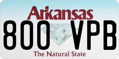AR license plate 800VPB