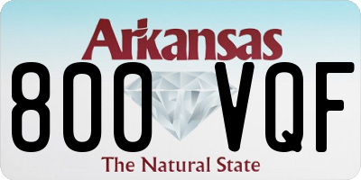 AR license plate 800VQF