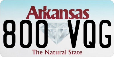 AR license plate 800VQG