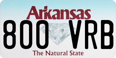 AR license plate 800VRB