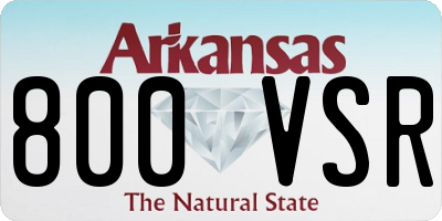 AR license plate 800VSR