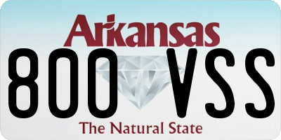 AR license plate 800VSS