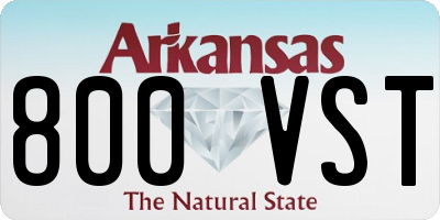AR license plate 800VST