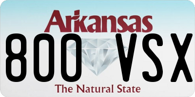 AR license plate 800VSX