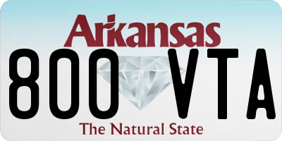 AR license plate 800VTA