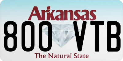 AR license plate 800VTB