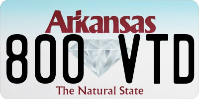 AR license plate 800VTD