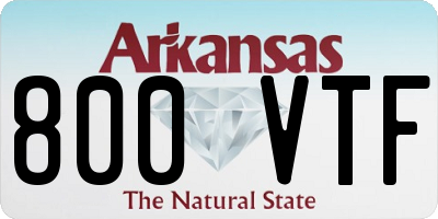 AR license plate 800VTF