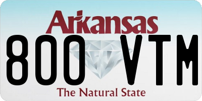 AR license plate 800VTM