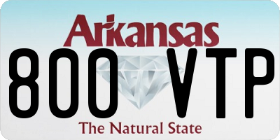 AR license plate 800VTP