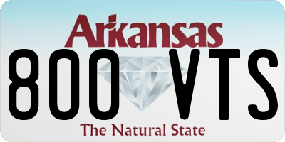 AR license plate 800VTS