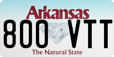 AR license plate 800VTT