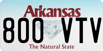 AR license plate 800VTV