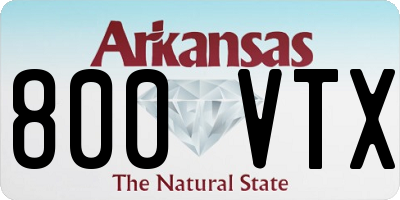 AR license plate 800VTX