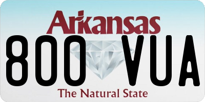 AR license plate 800VUA