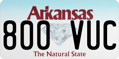 AR license plate 800VUC