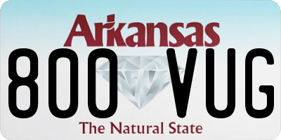 AR license plate 800VUG