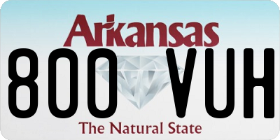 AR license plate 800VUH