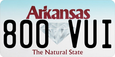AR license plate 800VUI