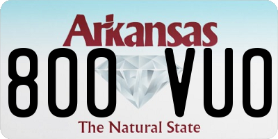 AR license plate 800VUO