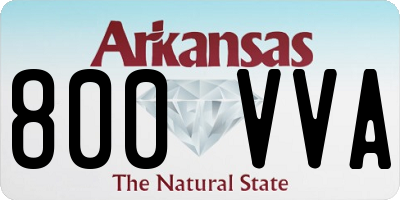 AR license plate 800VVA