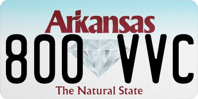 AR license plate 800VVC