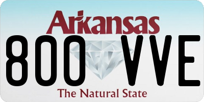 AR license plate 800VVE