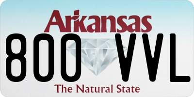 AR license plate 800VVL
