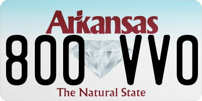 AR license plate 800VVO