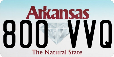 AR license plate 800VVQ