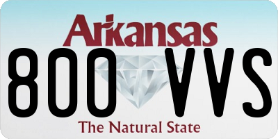AR license plate 800VVS