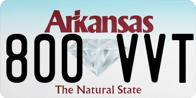 AR license plate 800VVT