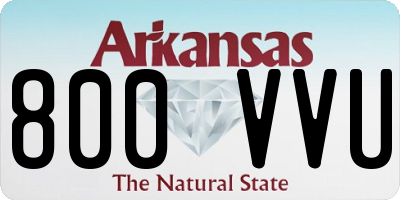 AR license plate 800VVU