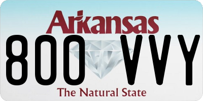 AR license plate 800VVY