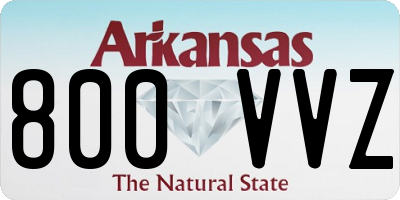 AR license plate 800VVZ