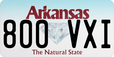 AR license plate 800VXI