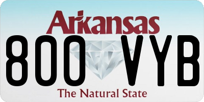 AR license plate 800VYB